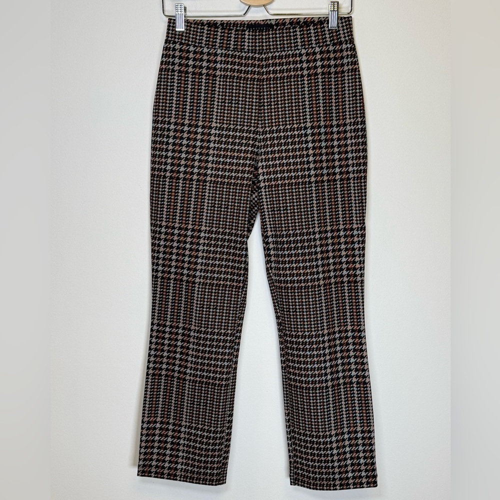 Sanctuary Carnaby Kick Crop Pant Semi High-rise Glen Plaid Women’s Size Medium - Picture 2 of 8